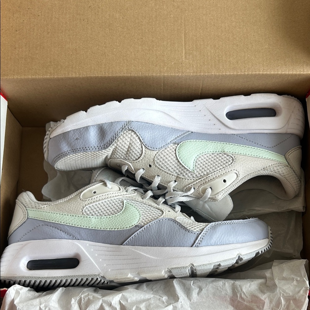 Nike Air Max SC in Platinum Tint and Barely Green